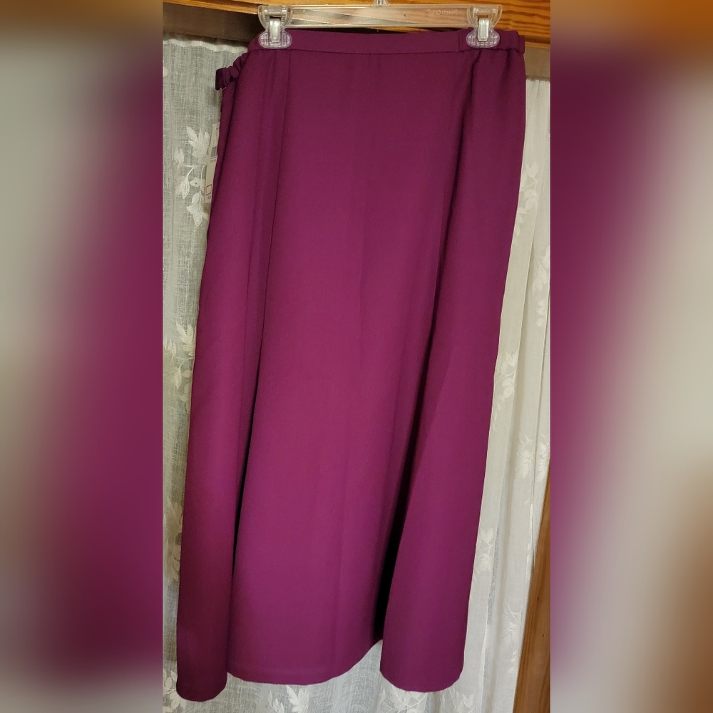New With Tags Karen Scott Fushia Maxi Skirt 18W Plus Size